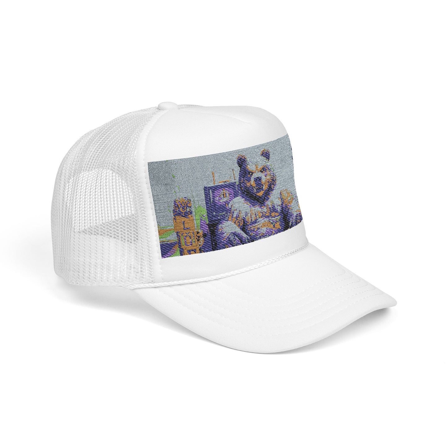 Trucker Hat, Edgy Hat for Festivals, Embroidered Foam Cap, Perfect Gift for Birthday, Halloween & Casual Wear