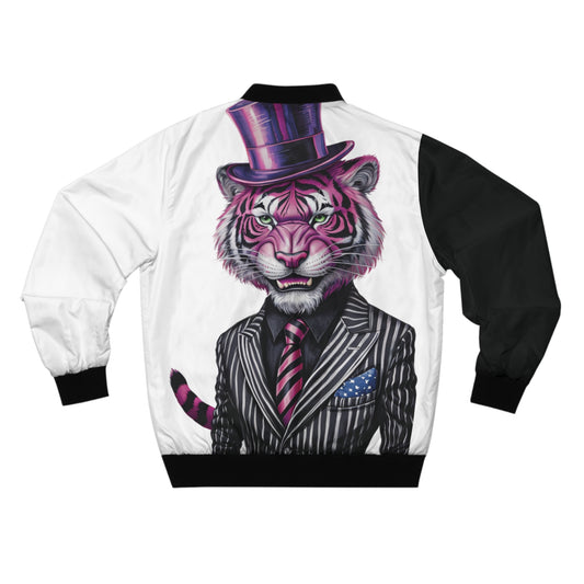 Blue Fang Tiger Men's Bomber Jacket - Urban Street Style