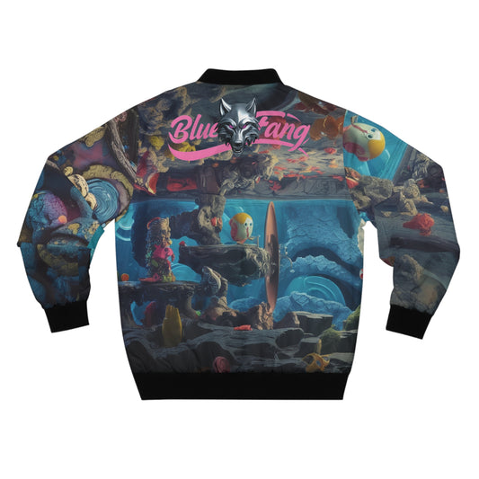 Bomber Jacket - Underwater Trippy Sea Water World Print