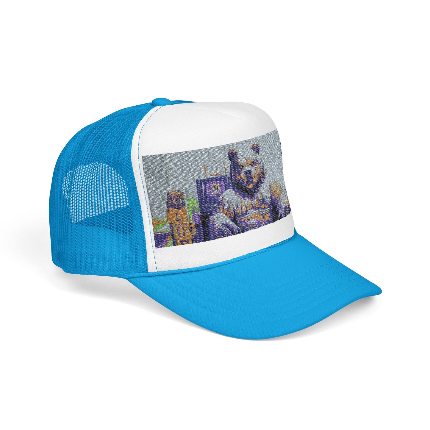 Trucker Hat, Edgy Hat for Festivals, Embroidered Foam Cap, Perfect Gift for Birthday, Halloween & Casual Wear