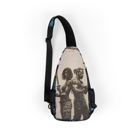 Chest Bag for Adventures, Trendy Sling Bag, Sling Backpack for Festivals, Unique Gift for Art Lovers, Casual Everyday Use