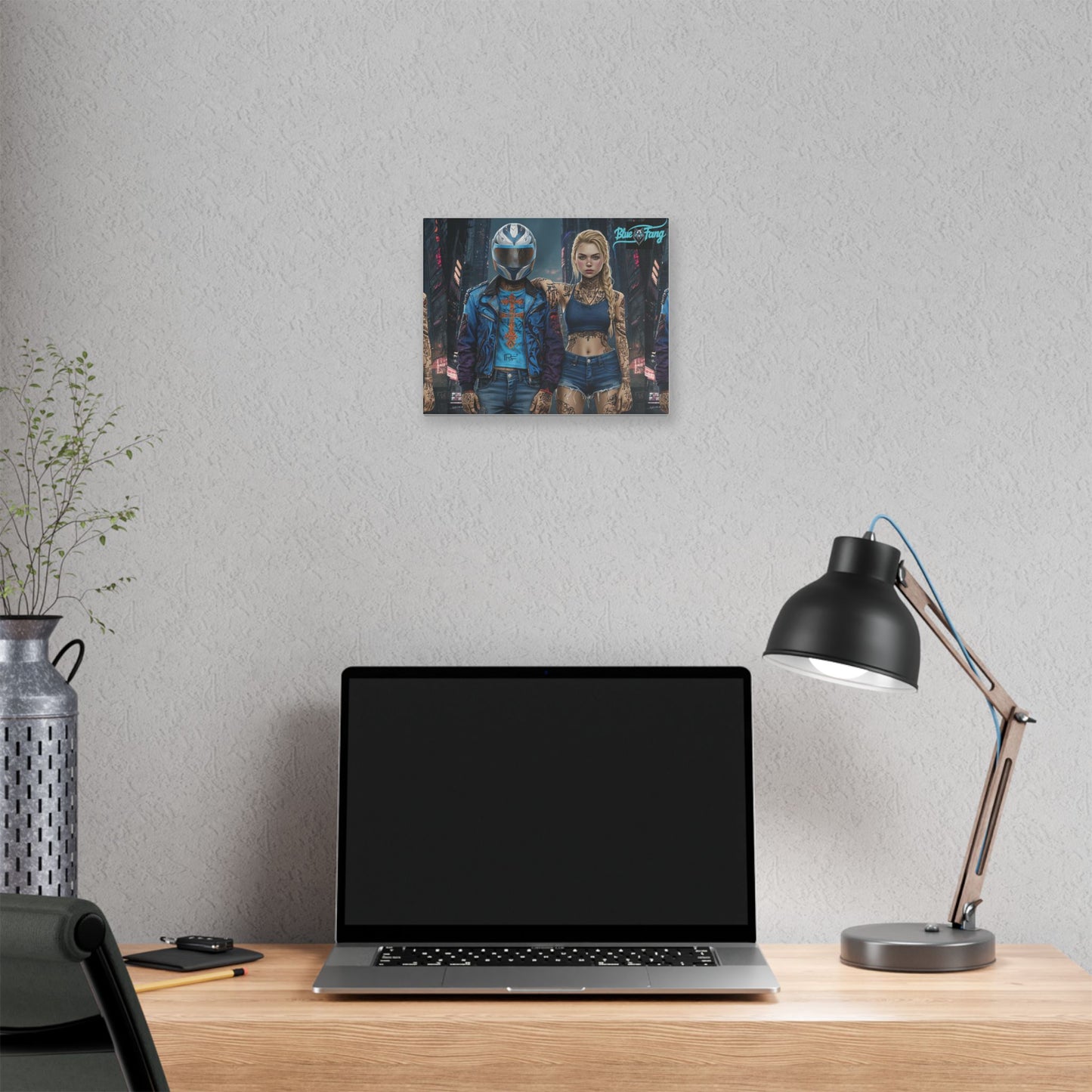 Copy of Edgy Urban Art Canvas, Motorcycle Art, Street Style Decor, Tattoo-Inspired Wall Art, Gift for Bikers, Cool Room Decor