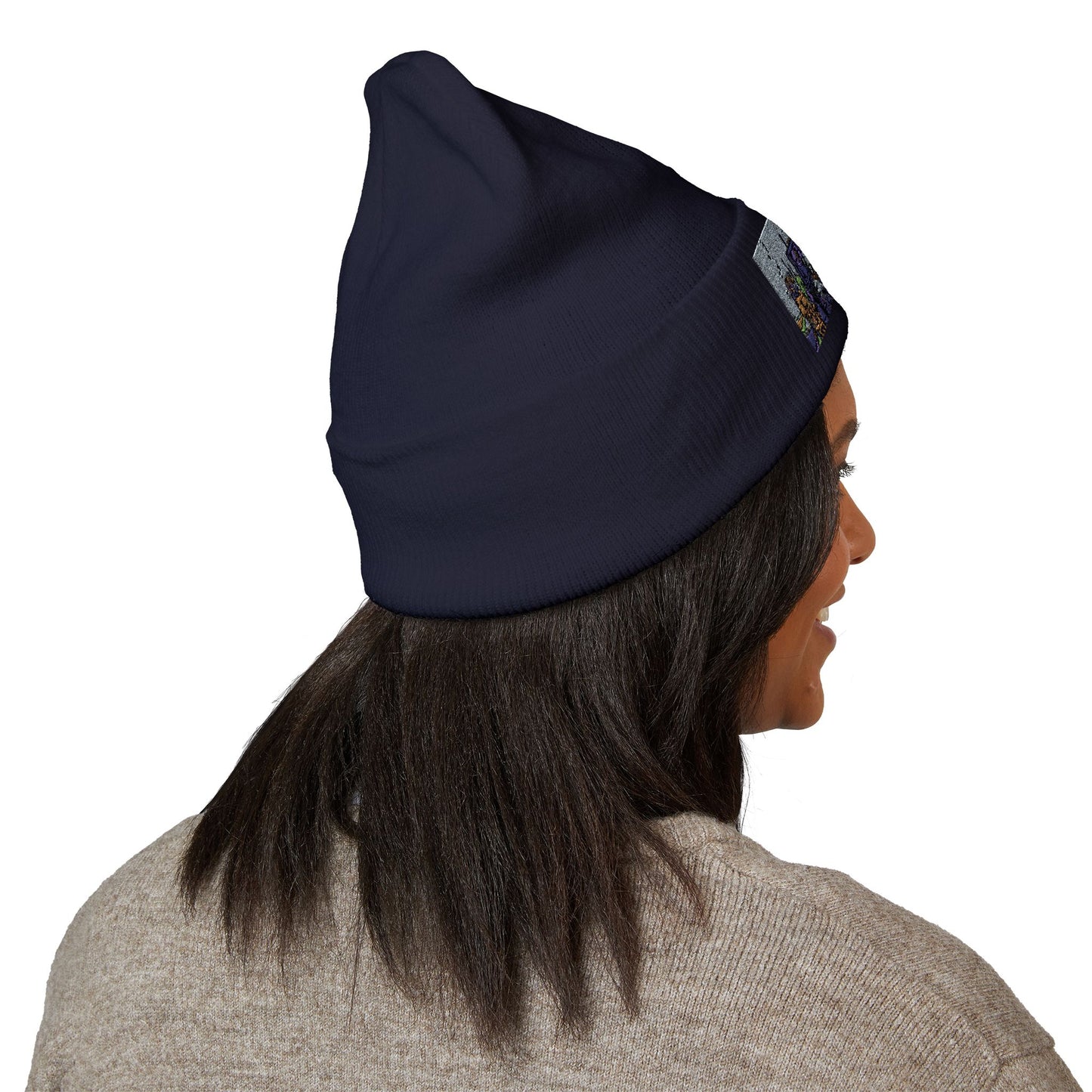 Cuffed Beanie | Embroidered Winter Hat for Fashion Lovers, Unique Gift for Him/Her, Holiday Accessory, Cozy Casual Style
