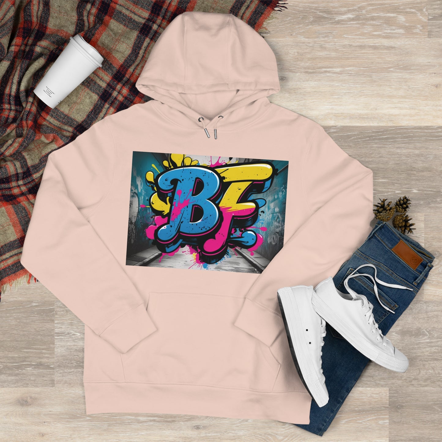 Vibrant Street Art Hooded Sweatshirt, Unisex Trendy Hoodie for Teens, Cool Graffiti Style, Stylish Casual Wear, Perfect Gift for Art Lovers