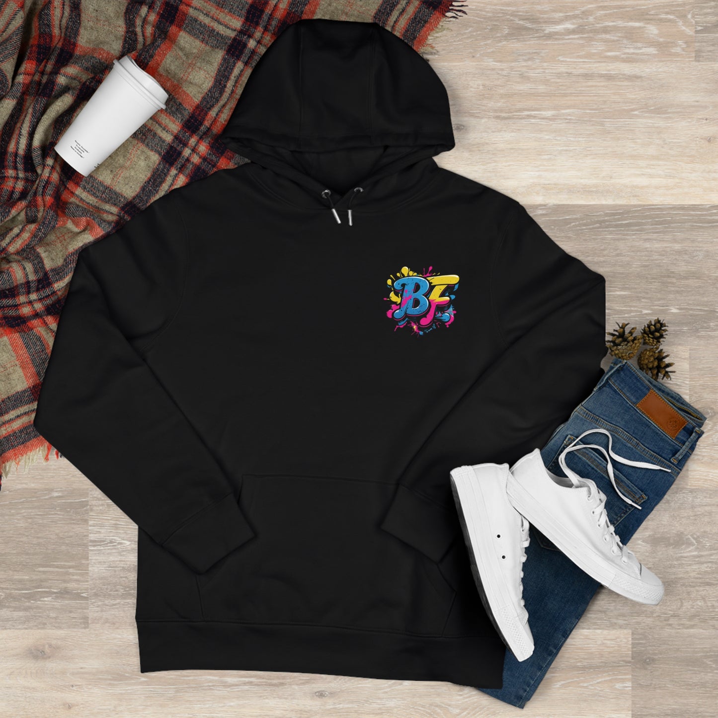 Vibrant Street Art Hooded Sweatshirt, Unisex Trendy Hoodie for Teens, Cool Graffiti Style, Stylish Casual Wear, Perfect Gift for Art Lovers
