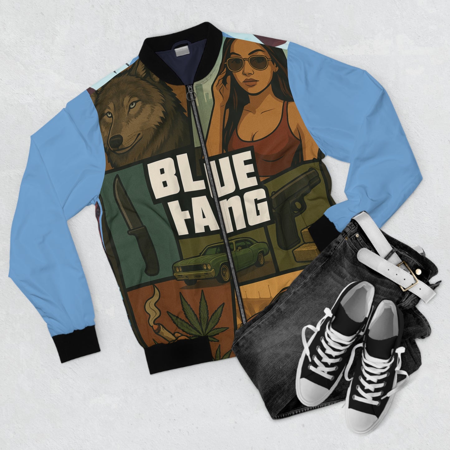 Stylish Men's Bomber Jacket | Trendy Fashion, Streetwear, Gift for Him, Cool Outerwear, Graphic Print Jacket