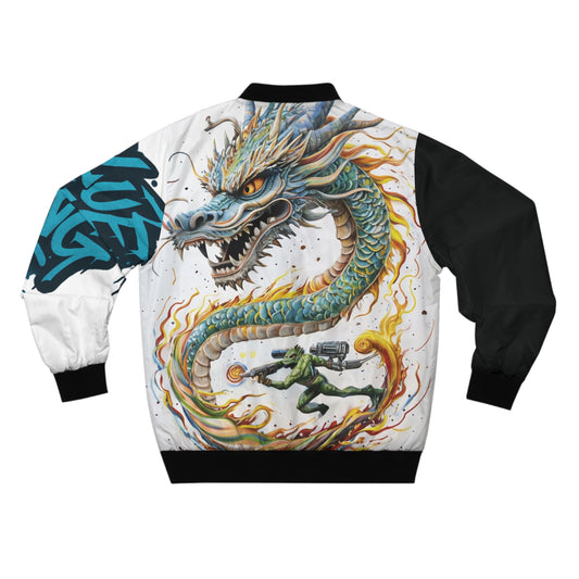 Bomber Jacket Dragon Paisley Streetwear Men's Jacket