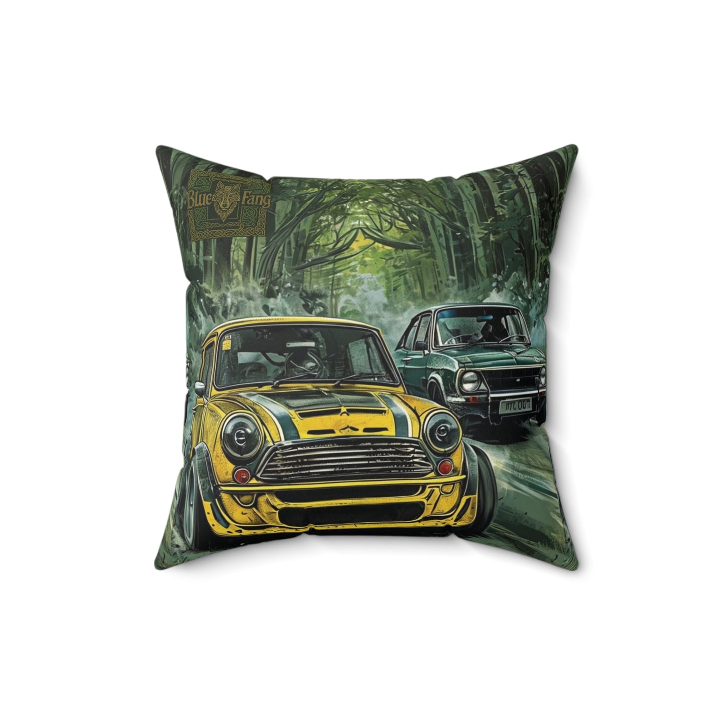 Copy of Square Pillow - Beach Side Classic Car Design