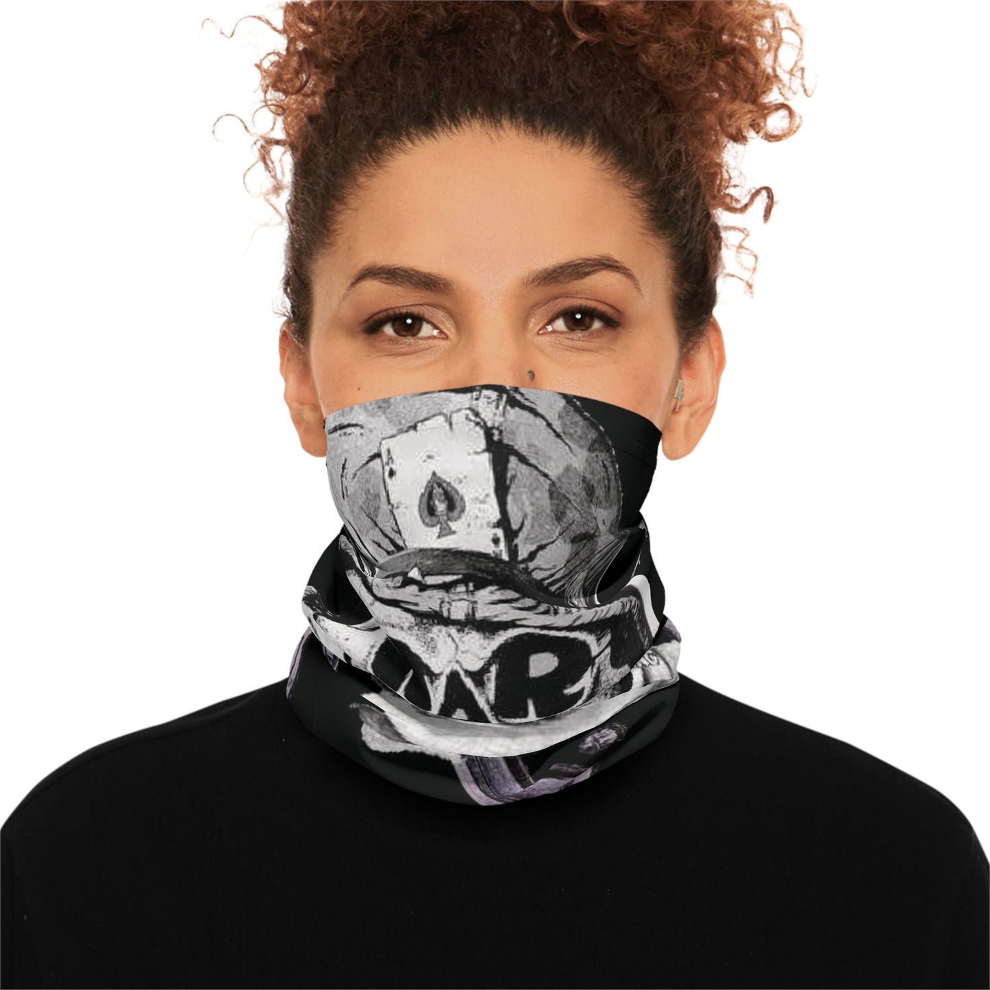 War Skull Neck Gaiter - Cool Neck Wrap for Outdoor Adventures, Sports, Festivals, Motorcycle Riding, Gift for Him