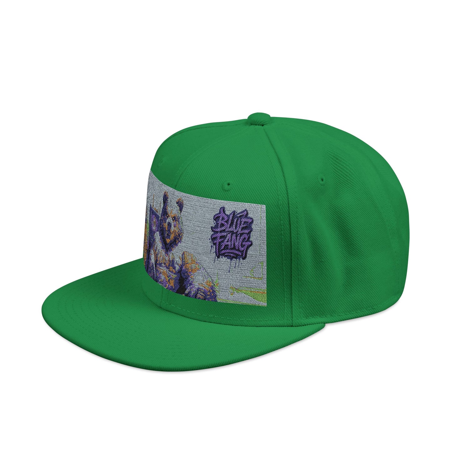 Snapback Cap Embroidered with Edgy Bear Design