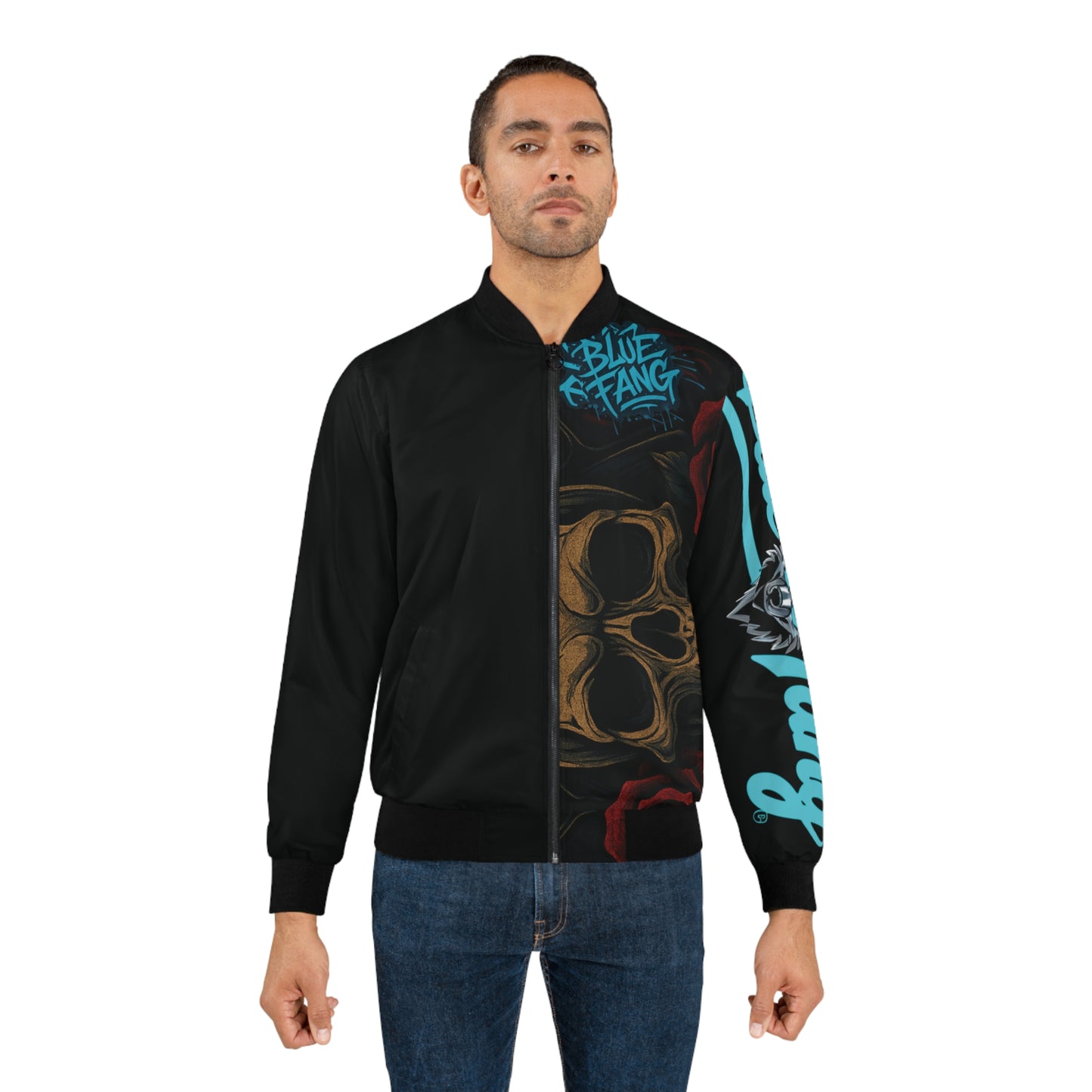 Vibrant Men's Bomber Jacket, Rainbow Graphic Jacket, Trendy Casual Wear, Street Style Apparel, Unisex Fashion Outerwear