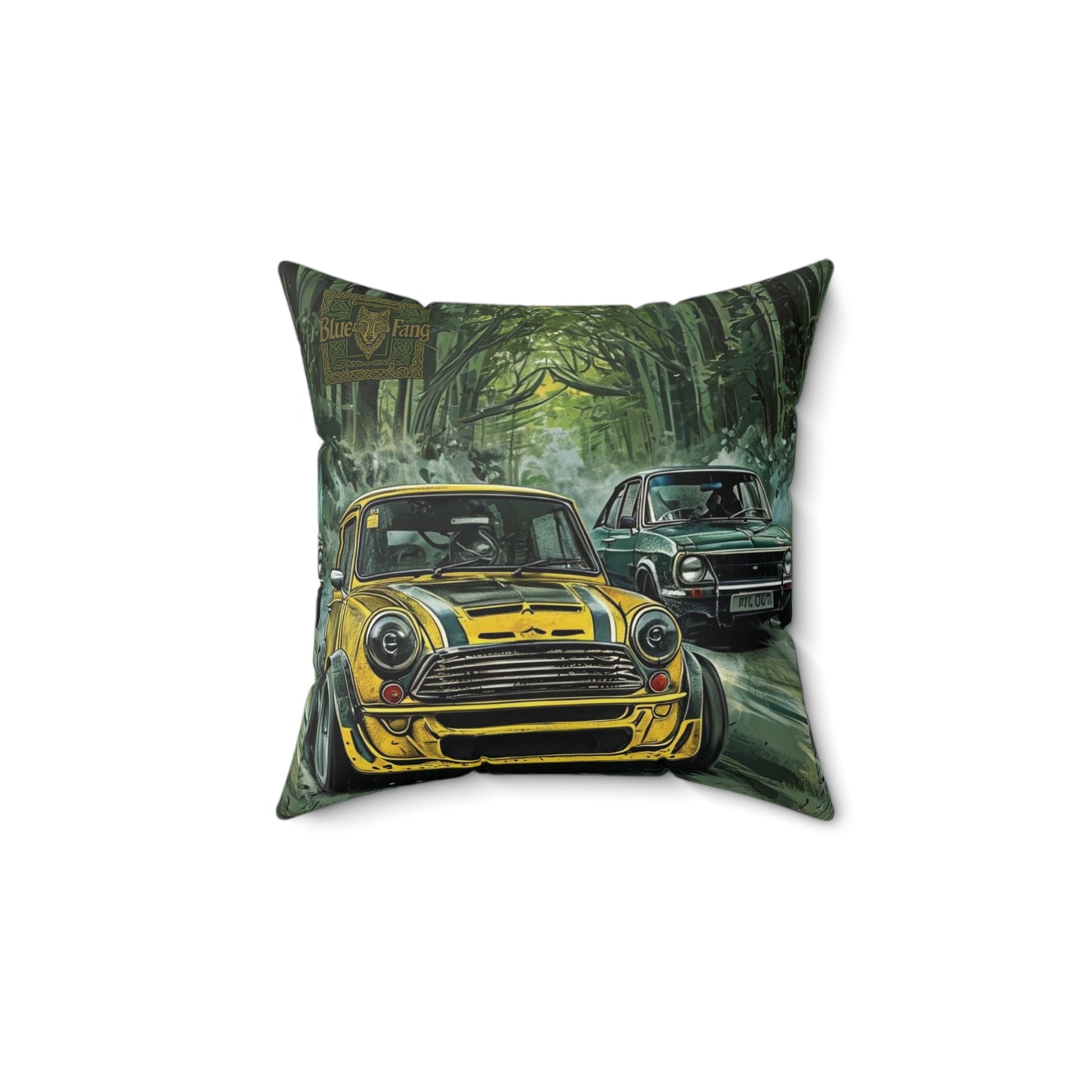 Copy of Square Pillow - Beach Side Classic Car Design