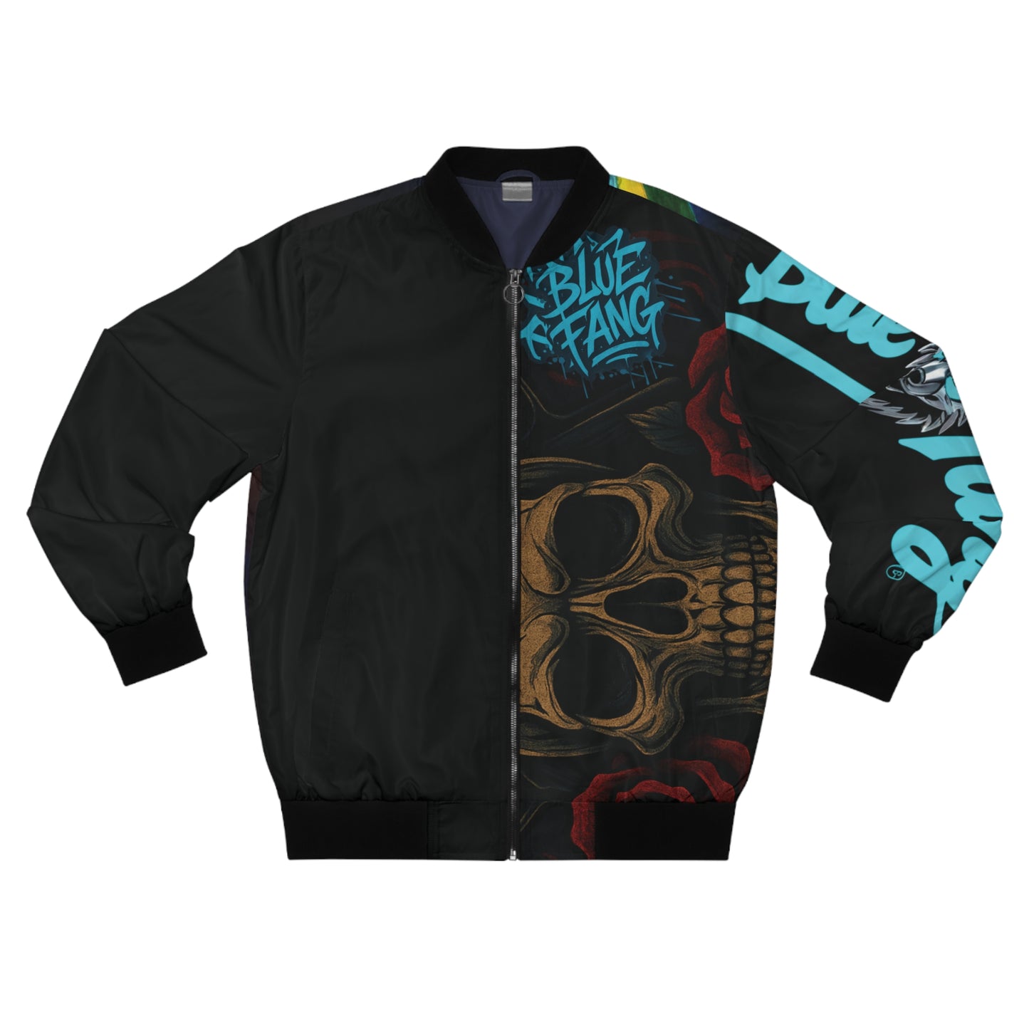 Vibrant Men's Bomber Jacket, Rainbow Graphic Jacket, Trendy Casual Wear, Street Style Apparel, Unisex Fashion Outerwear