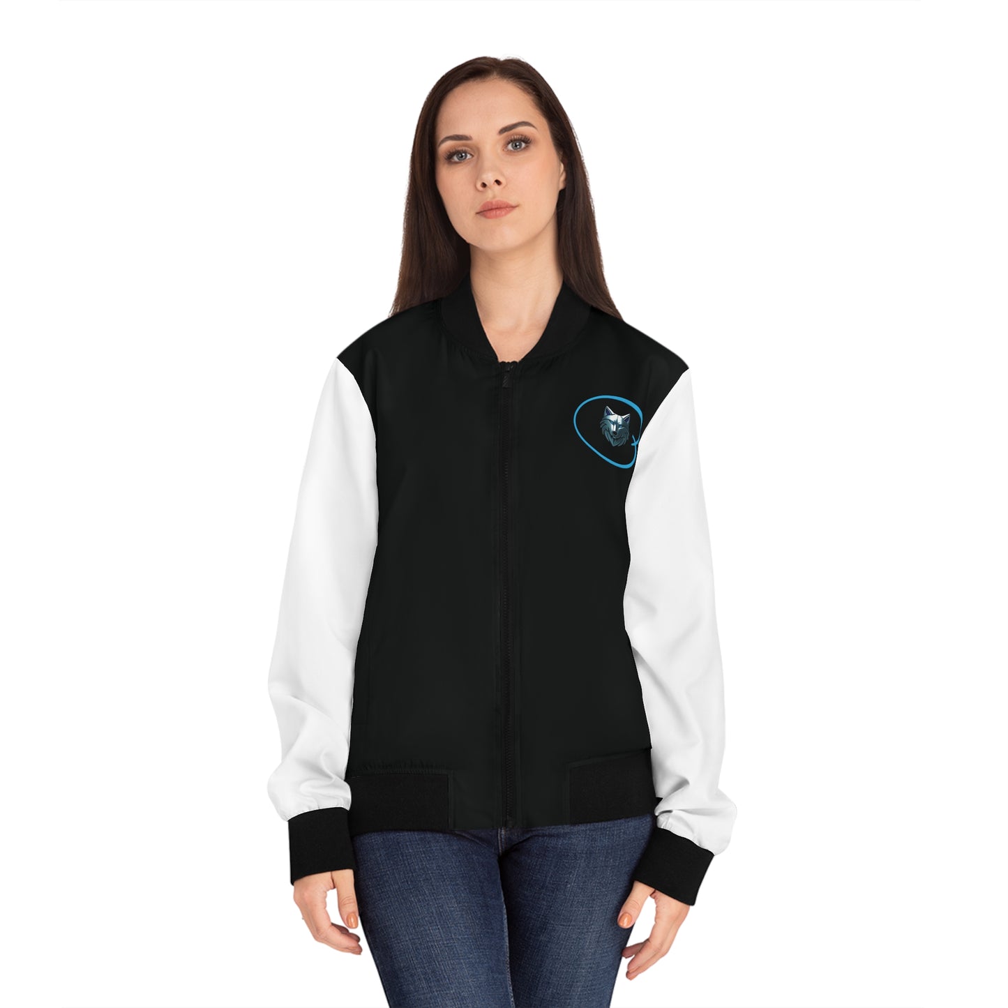 Women's Bomber Jacket - Edgy Streetwear, Graphic Design, Layering Piece, Unique Gift, Fashion Statement