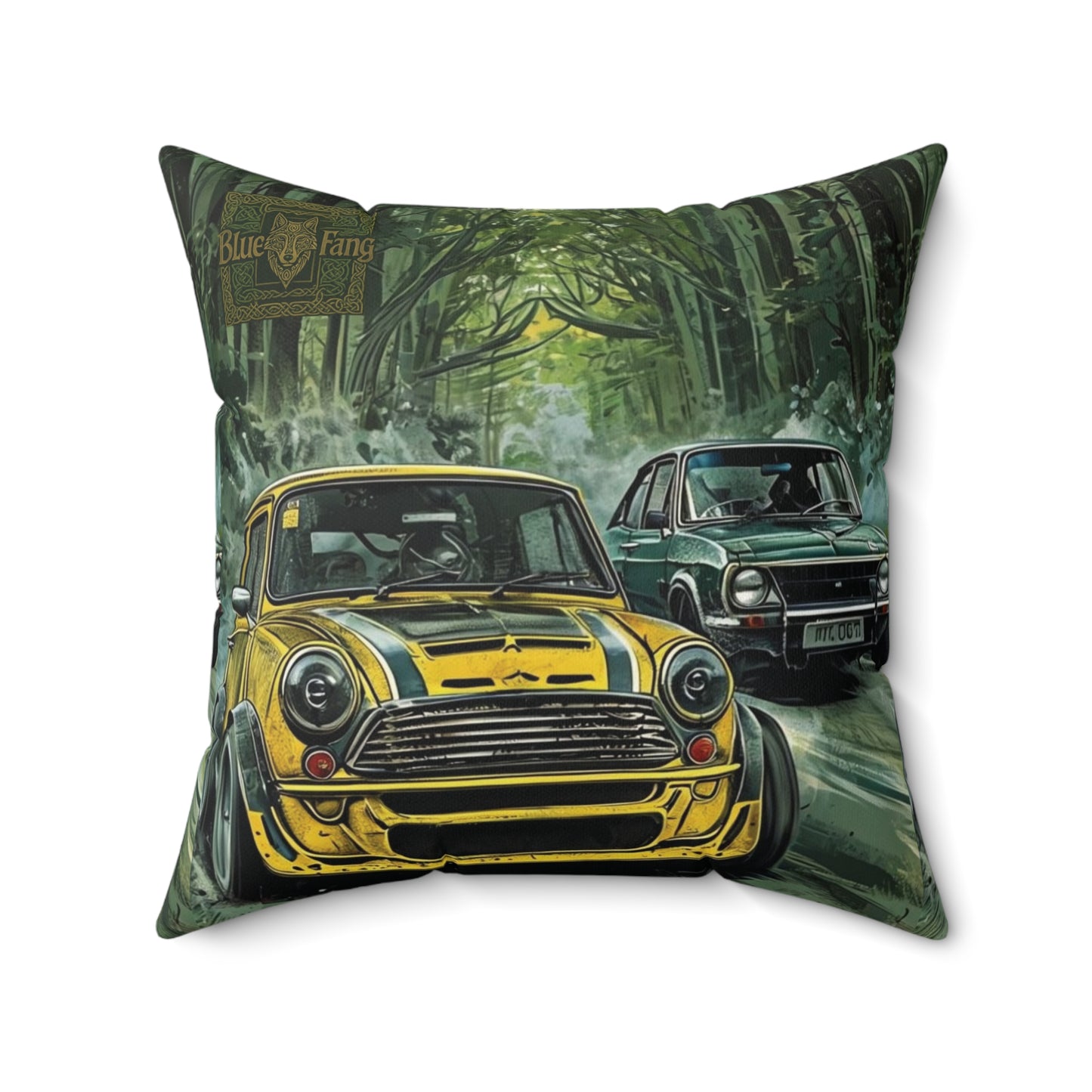 Copy of Square Pillow - Beach Side Classic Car Design