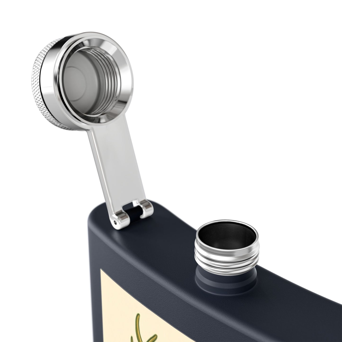 Flask, Celtic Cernunnos Design, 6oz Stainless Steel