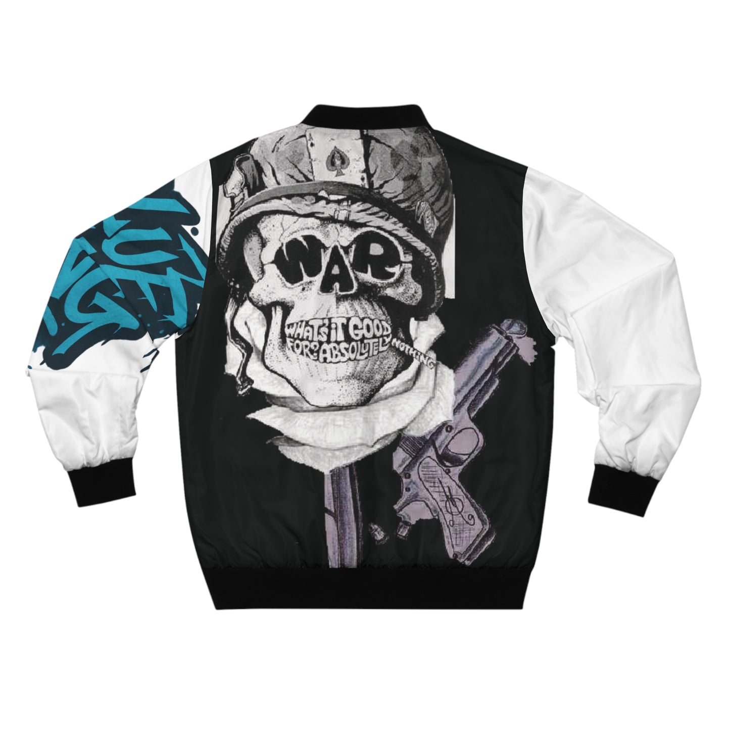 Stylish Men's Bomber Jacket, Trendy Outerwear, Graffiti Print Jacket, Casual Streetwear, Gifts for Him, Unique Fashion Statement