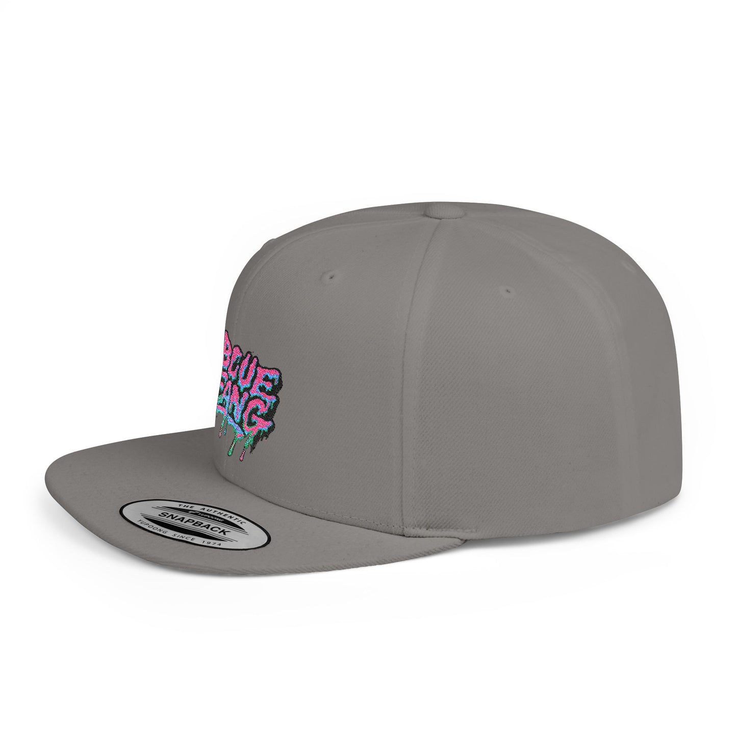 Retro-Inspired Flat Bill Snapback Cap, Hip-Hop Style Hat, Streetwear Accessory, Urban Fashion, Gift for Trendsetters
