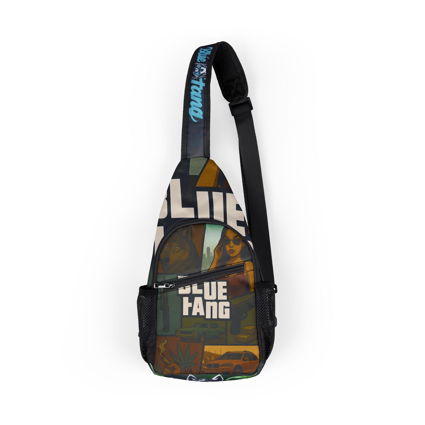 Chest Bag for Adventures, Trendy Sling Bag, Sling Backpack for Festivals, Unique Gift for Art Lovers, Casual Everyday Use