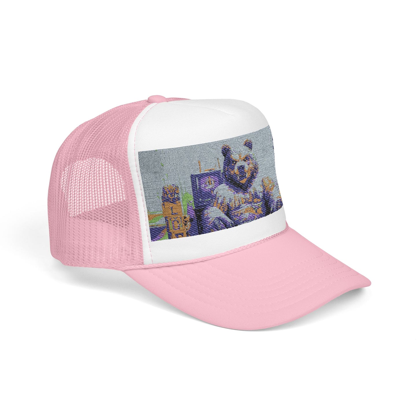 Trucker Hat, Edgy Hat for Festivals, Embroidered Foam Cap, Perfect Gift for Birthday, Halloween & Casual Wear