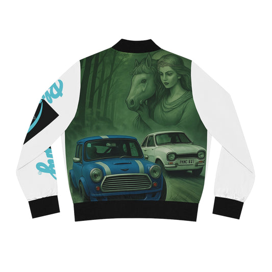 Artistic Women's Bomber Jacket with Unique Design, Trendy Fashion Staple, Perfect Gift for Art Lovers, Casual Wear and Street Style