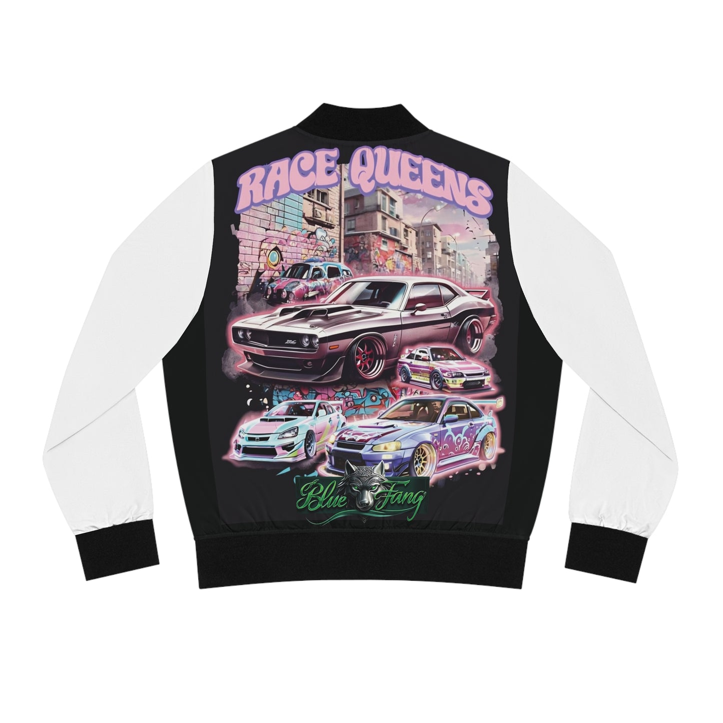 Women's Bomber Jacket - Edgy Streetwear, Graphic Design, Layering Piece, Unique Gift, Fashion Statement