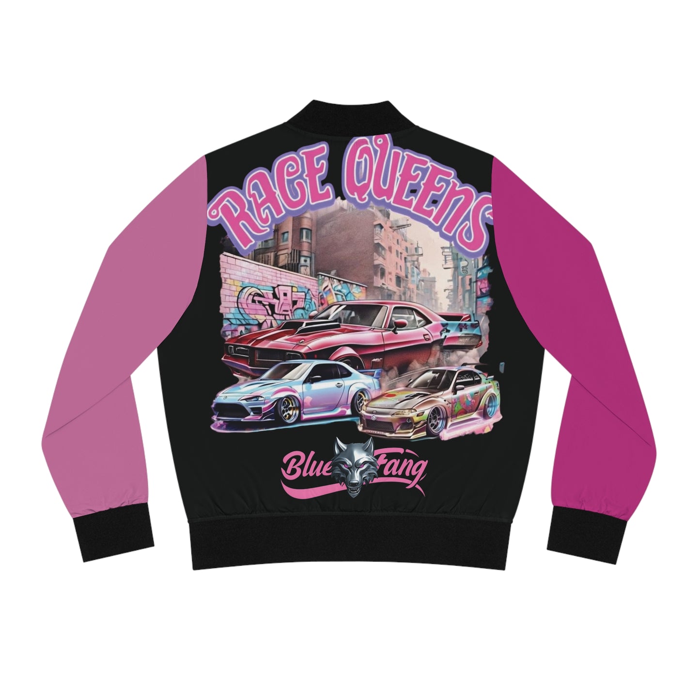 Women's Bomber Jacket - Edgy Streetwear, Graphic Design, Layering Piece, Unique Gift, Fashion Statement