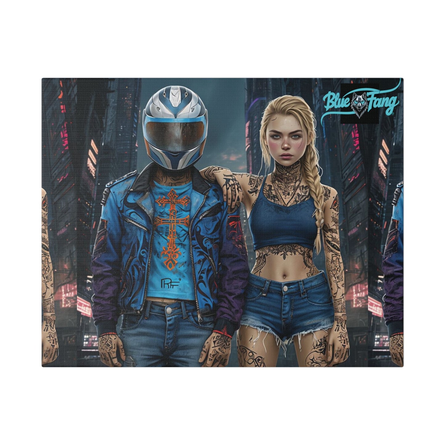 Copy of Edgy Urban Art Canvas, Motorcycle Art, Street Style Decor, Tattoo-Inspired Wall Art, Gift for Bikers, Cool Room Decor