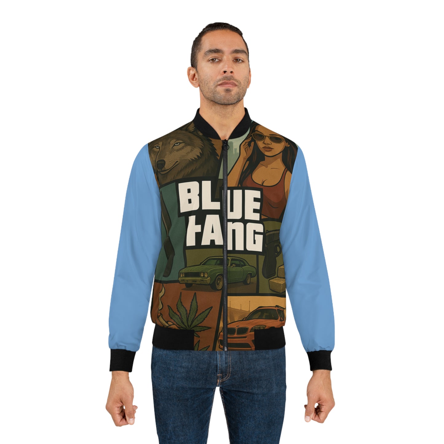 Stylish Men's Bomber Jacket | Trendy Fashion, Streetwear, Gift for Him, Cool Outerwear, Graphic Print Jacket