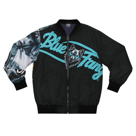 Copy of Men's Bomber Jacket with Bold Wolf Design, Cool Streetwear for Car Enthusiasts, Unique Gift for Birthdays, Fall Fashion