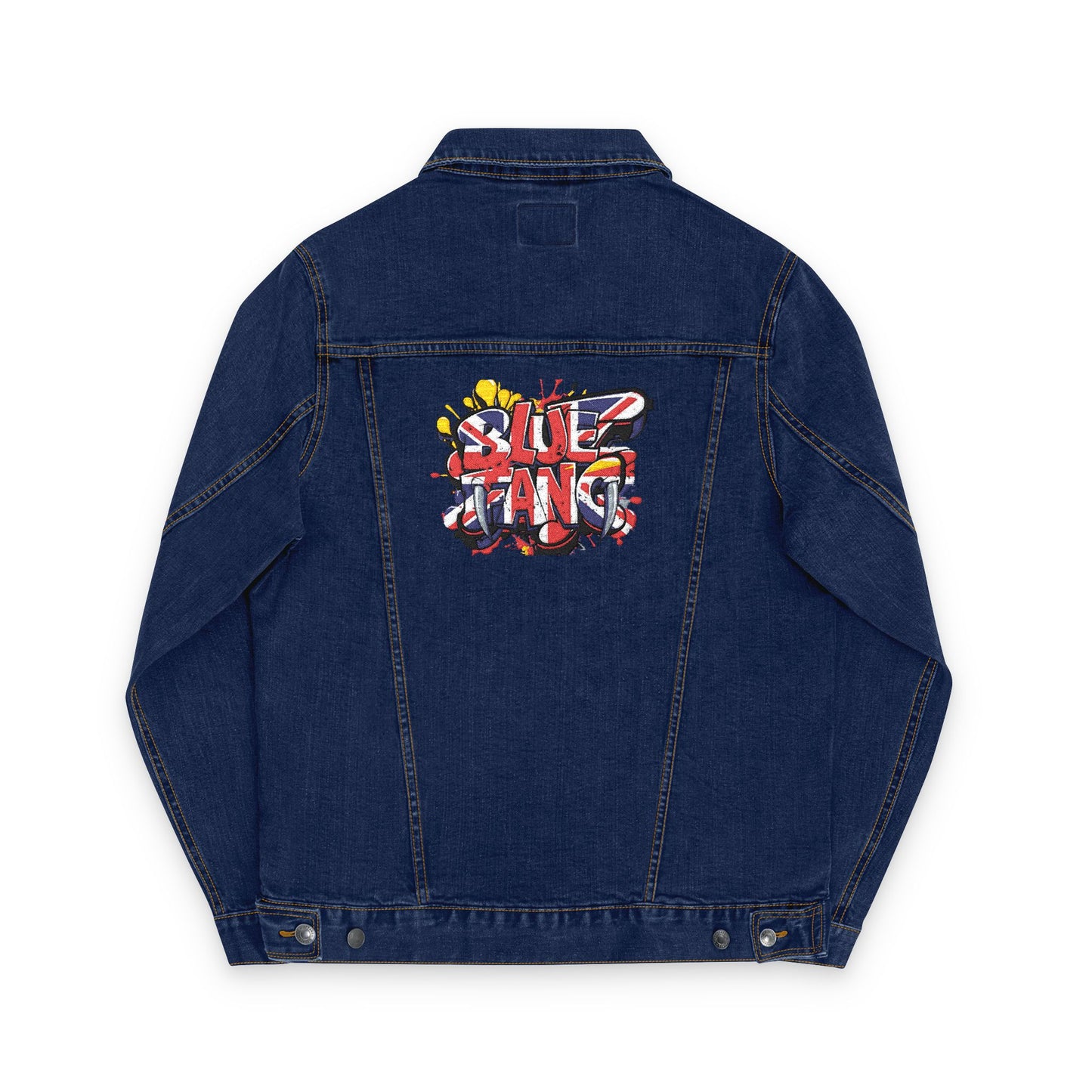 Unisex Embroidered Denim Jacket - Trendy Outerwear for Casual Vibes, Street Style, Gift for Music Lovers, Summer Festivals, Everyday Wear