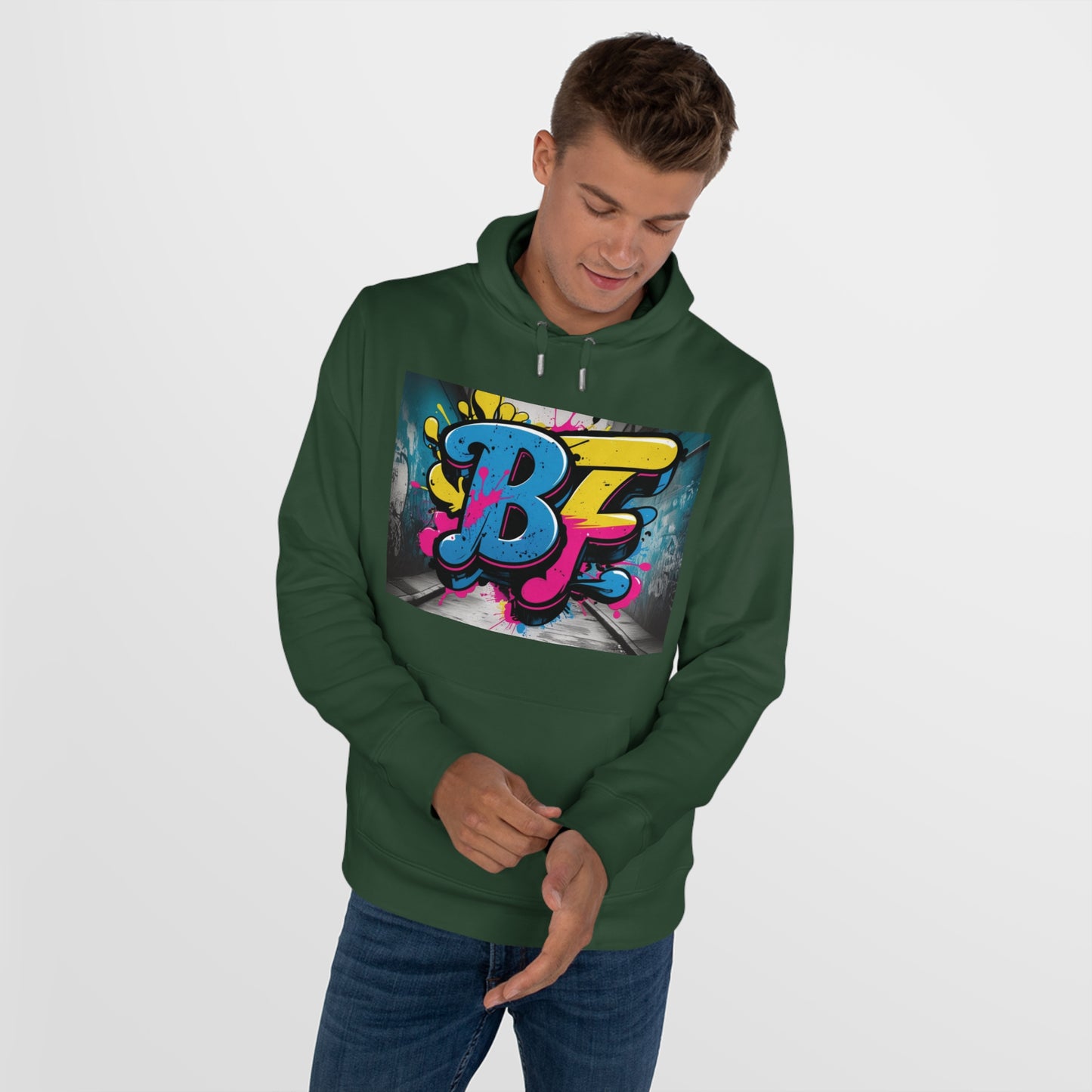 Vibrant Street Art Hooded Sweatshirt, Unisex Trendy Hoodie for Teens, Cool Graffiti Style, Stylish Casual Wear, Perfect Gift for Art Lovers