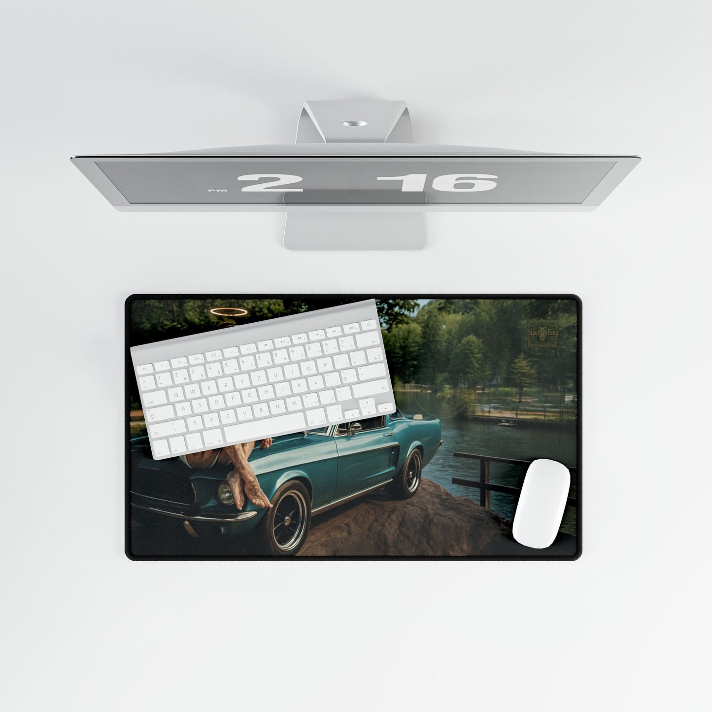 Desk Mat - Bluefang Mustang Wilderness Computer Mouse Mat