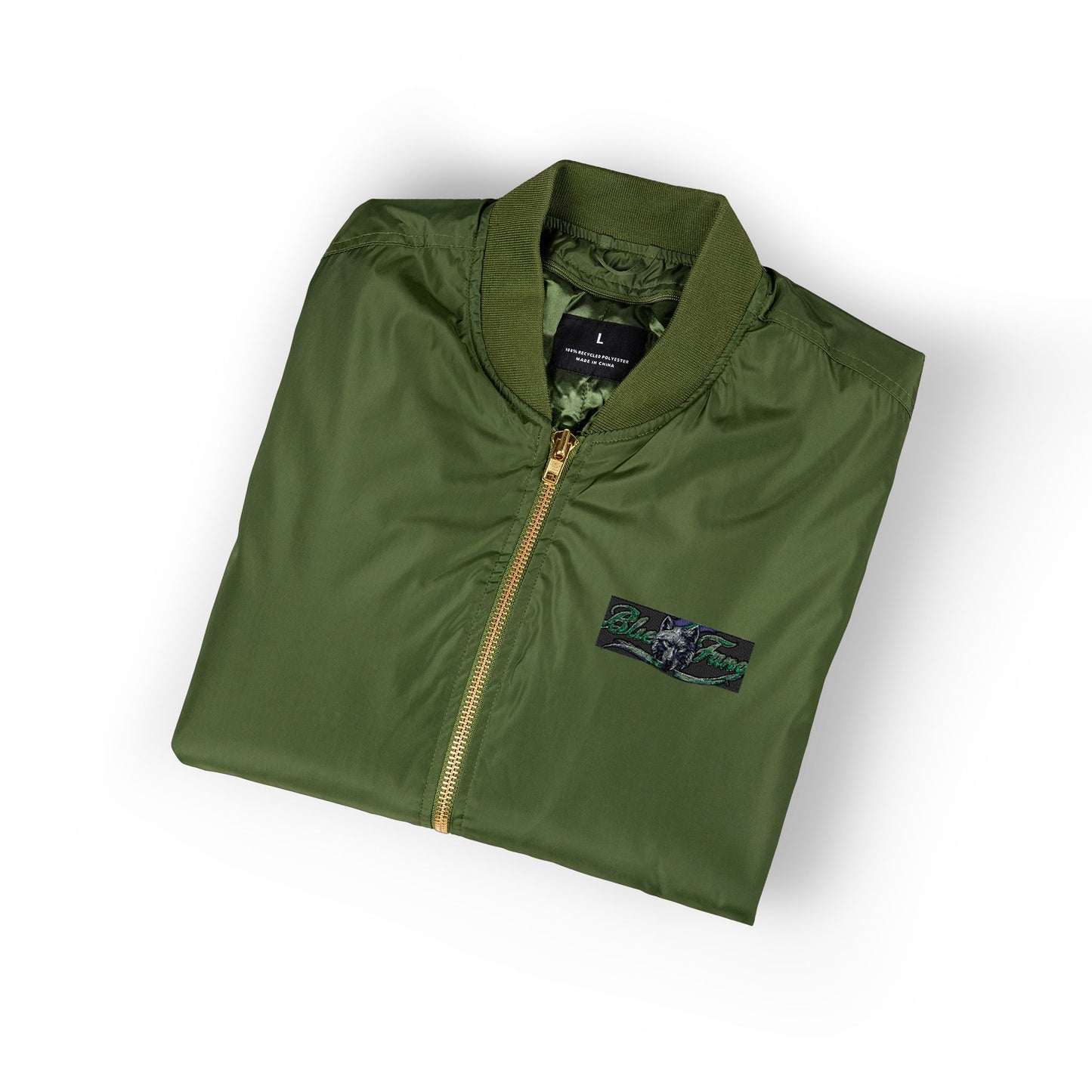 Embroidered Recycled Bomber Jacket, Eco-Friendly Fashion, Gothic Aesthetic, Unique Gift, Casual Streetwear