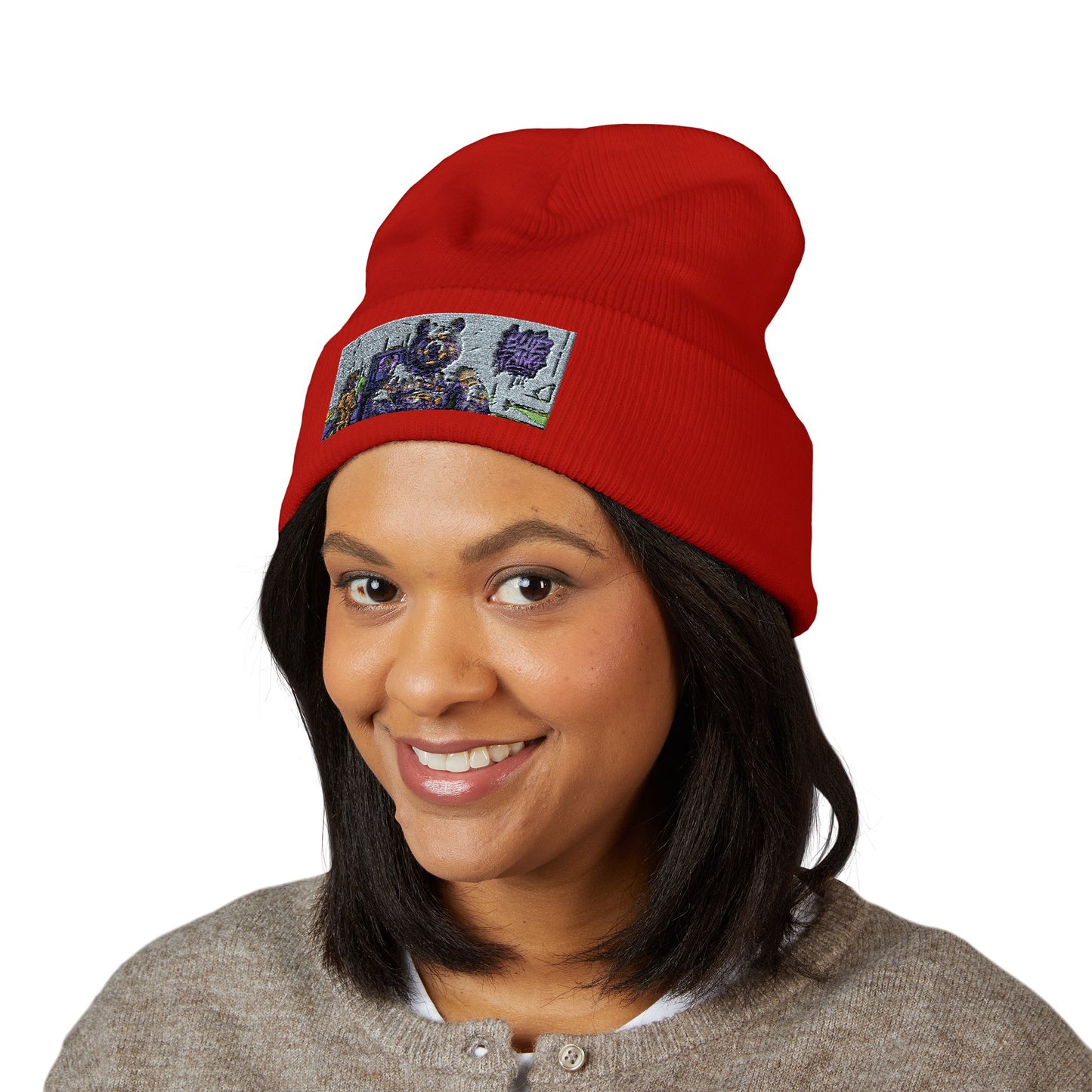 Cuffed Beanie | Embroidered Winter Hat for Fashion Lovers, Unique Gift for Him/Her, Holiday Accessory, Cozy Casual Style