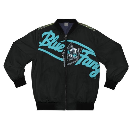 Men's Bomber Jacket with Bold Wolf Design, Cool Streetwear for Car Enthusiasts, Unique Gift for Birthdays, Fall Fashion