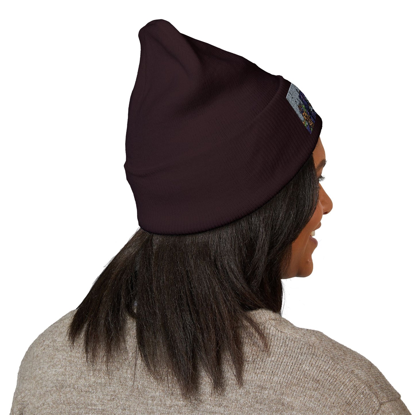 Cuffed Beanie | Embroidered Winter Hat for Fashion Lovers, Unique Gift for Him/Her, Holiday Accessory, Cozy Casual Style