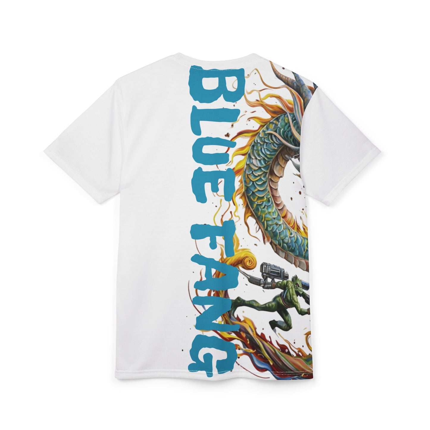 Graphic Tee - Blue Fang Dragon Street Wear Design