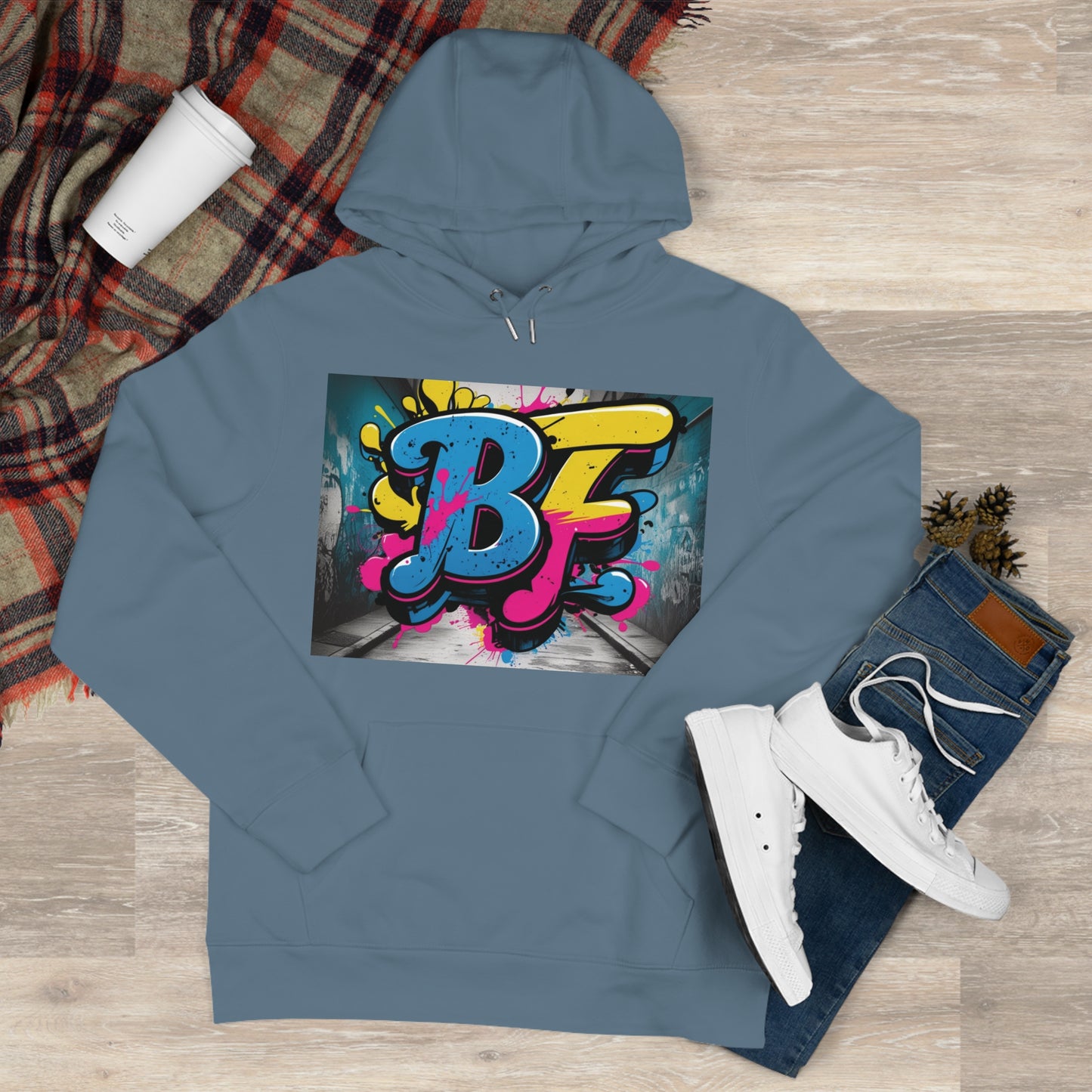 Vibrant Street Art Hooded Sweatshirt, Unisex Trendy Hoodie for Teens, Cool Graffiti Style, Stylish Casual Wear, Perfect Gift for Art Lovers