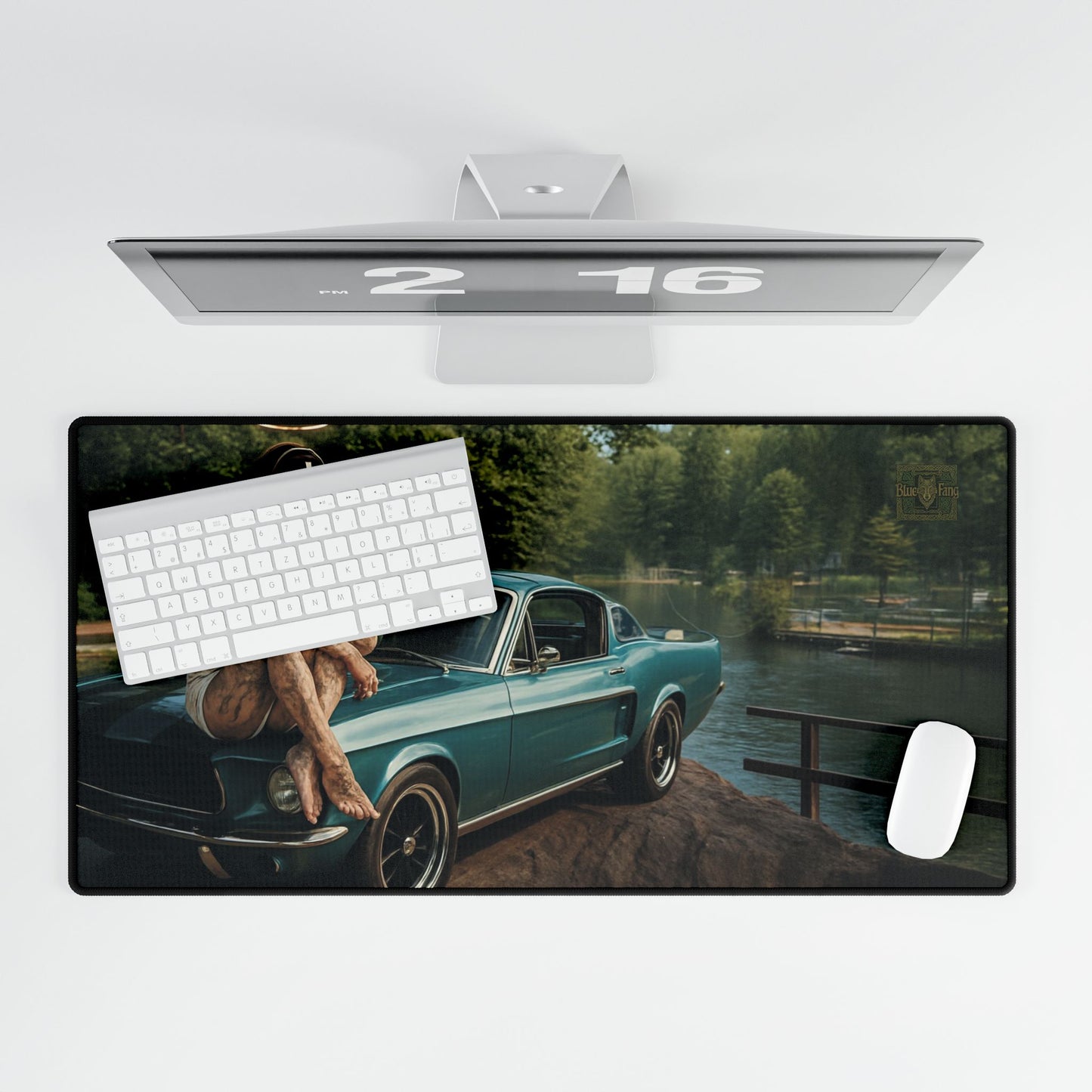 Desk Mat - Bluefang Mustang Wilderness Computer Mouse Mat