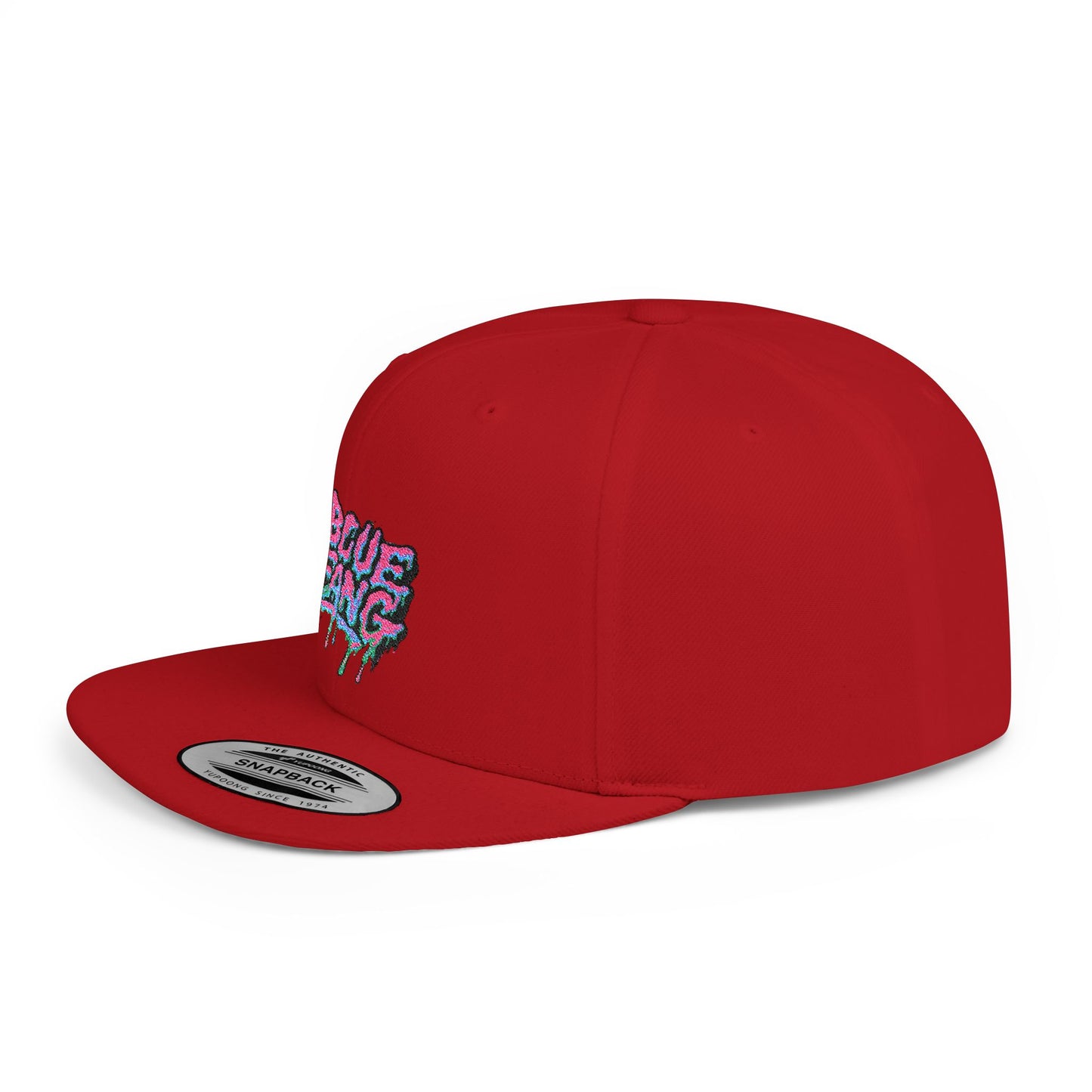 Retro-Inspired Flat Bill Snapback Cap, Hip-Hop Style Hat, Streetwear Accessory, Urban Fashion, Gift for Trendsetters