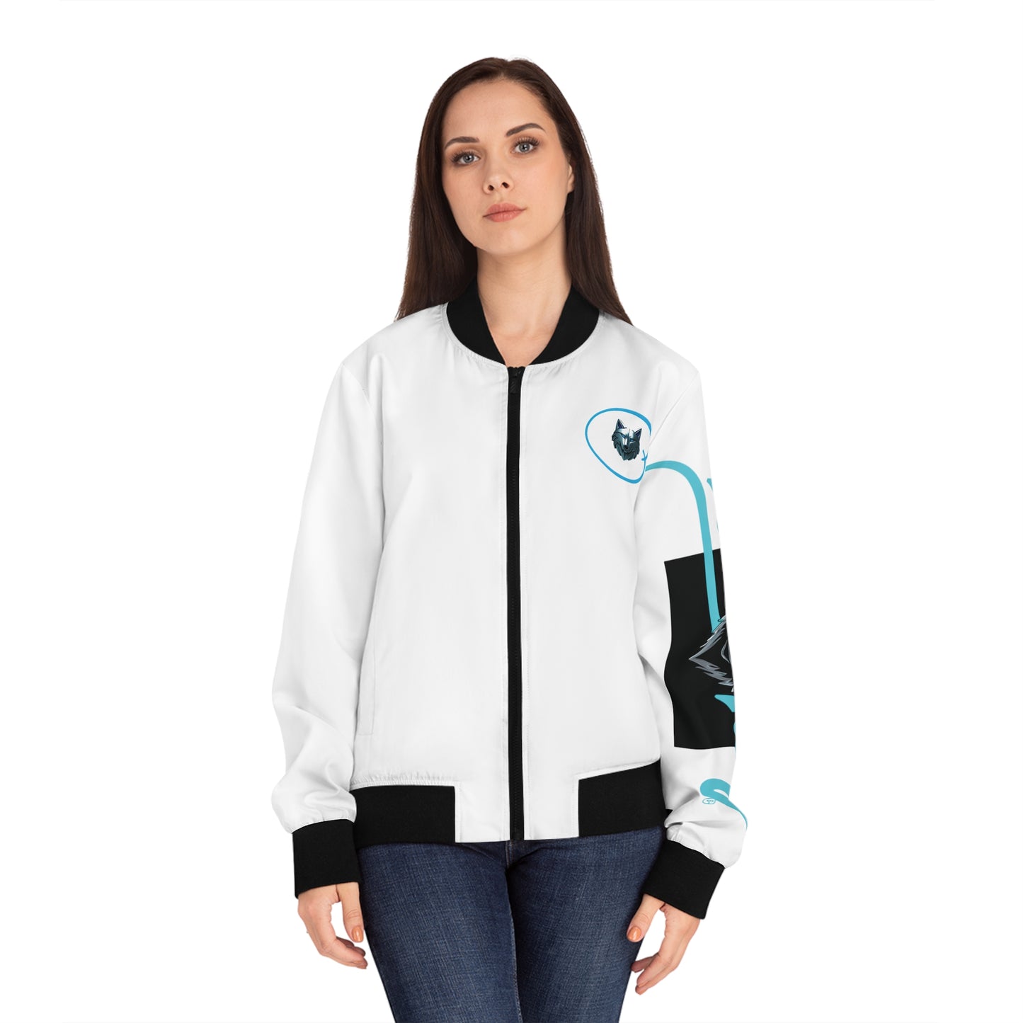 Artistic Women's Bomber Jacket with Unique Design, Trendy Fashion Staple, Perfect Gift for Art Lovers, Casual Wear and Street Style