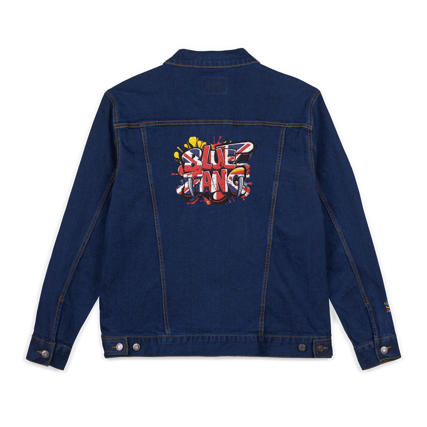 Unisex Embroidered Denim Jacket - Trendy Outerwear for Casual Vibes, Street Style, Gift for Music Lovers, Summer Festivals, Everyday Wear