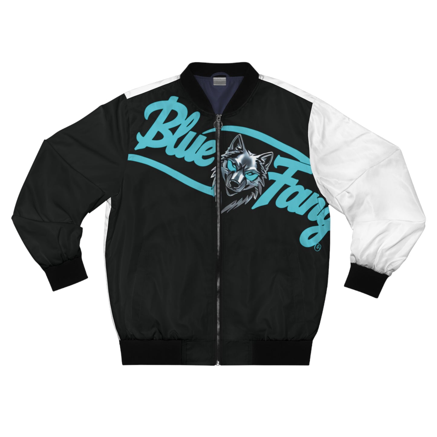 Blue Fang Tiger Men's Bomber Jacket - Urban Street Style
