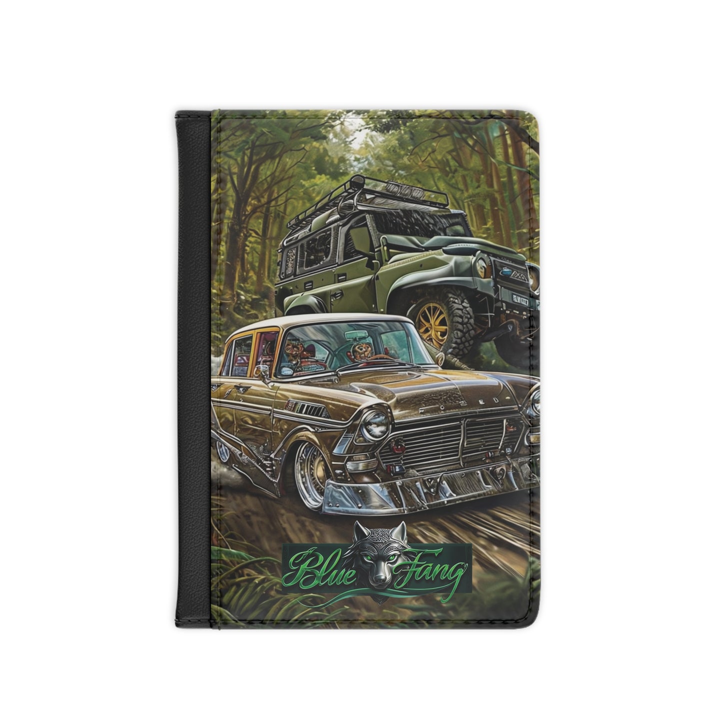 Passport Cover - Classic Car Racing Design