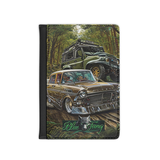 Passport Cover - Classic Car Racing Design