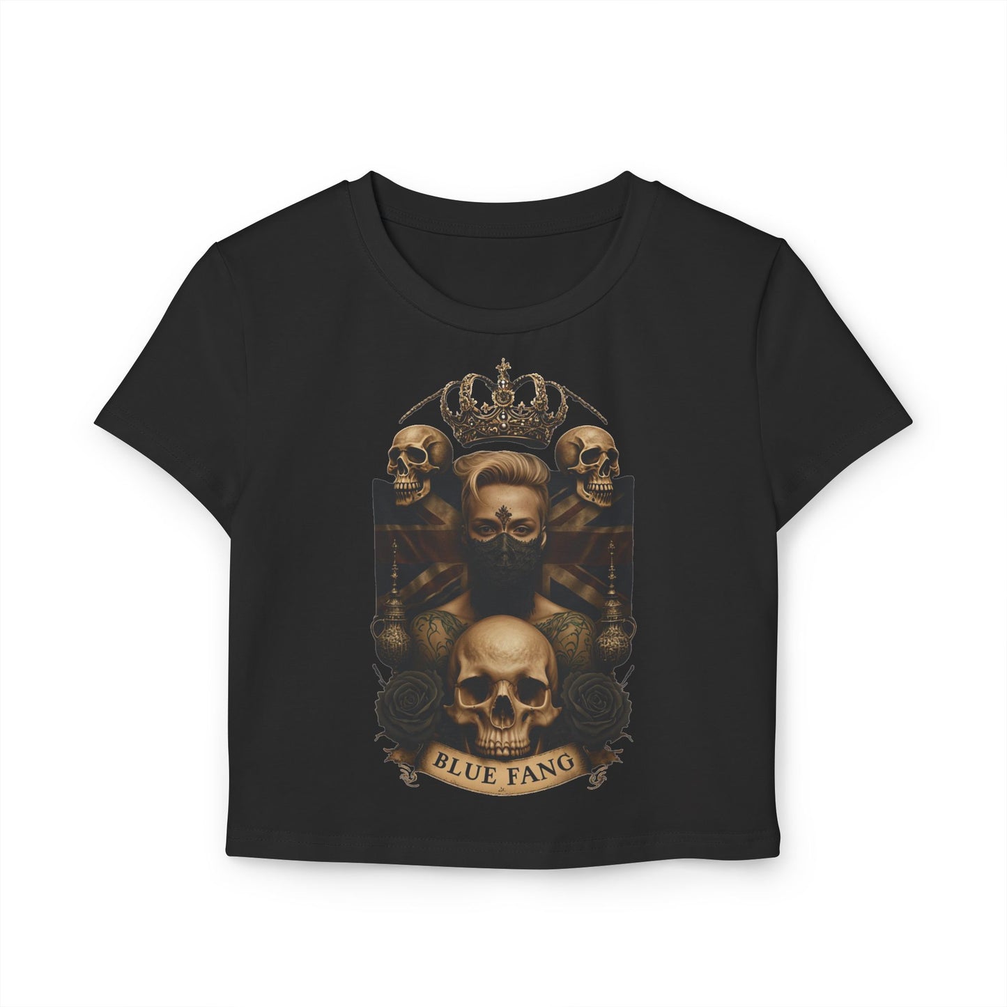 Edgy Women's Baby Tee with Skull Design | Perfect for Casual Days, Music Festivals, and Gift Giving, Alternative Fashion Top, Band [...]