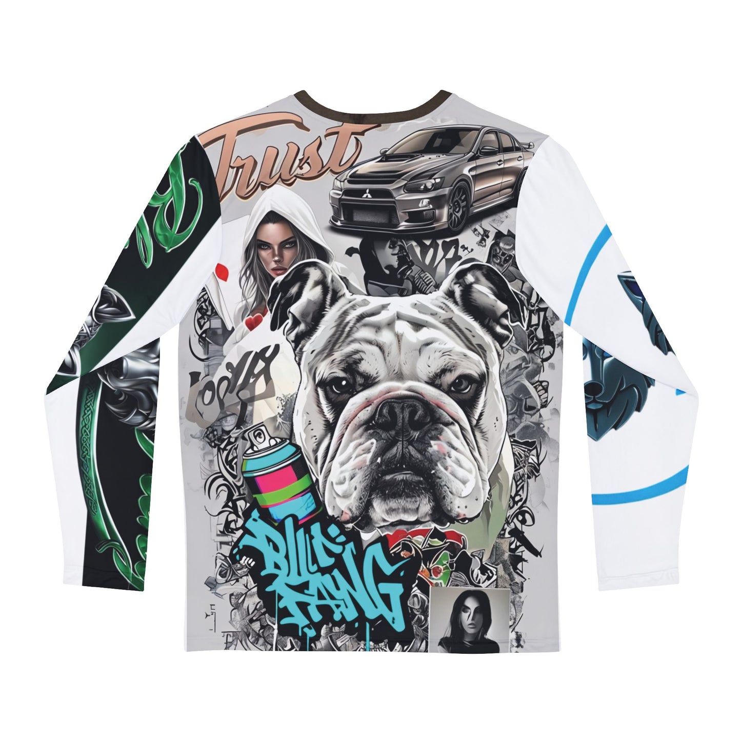Men's Long Sleeve Graphic Shirt with Striking Animal Design, Perfect for Nature Lovers, Casual Wear, Gift for Him, Vibrant AOP Tee