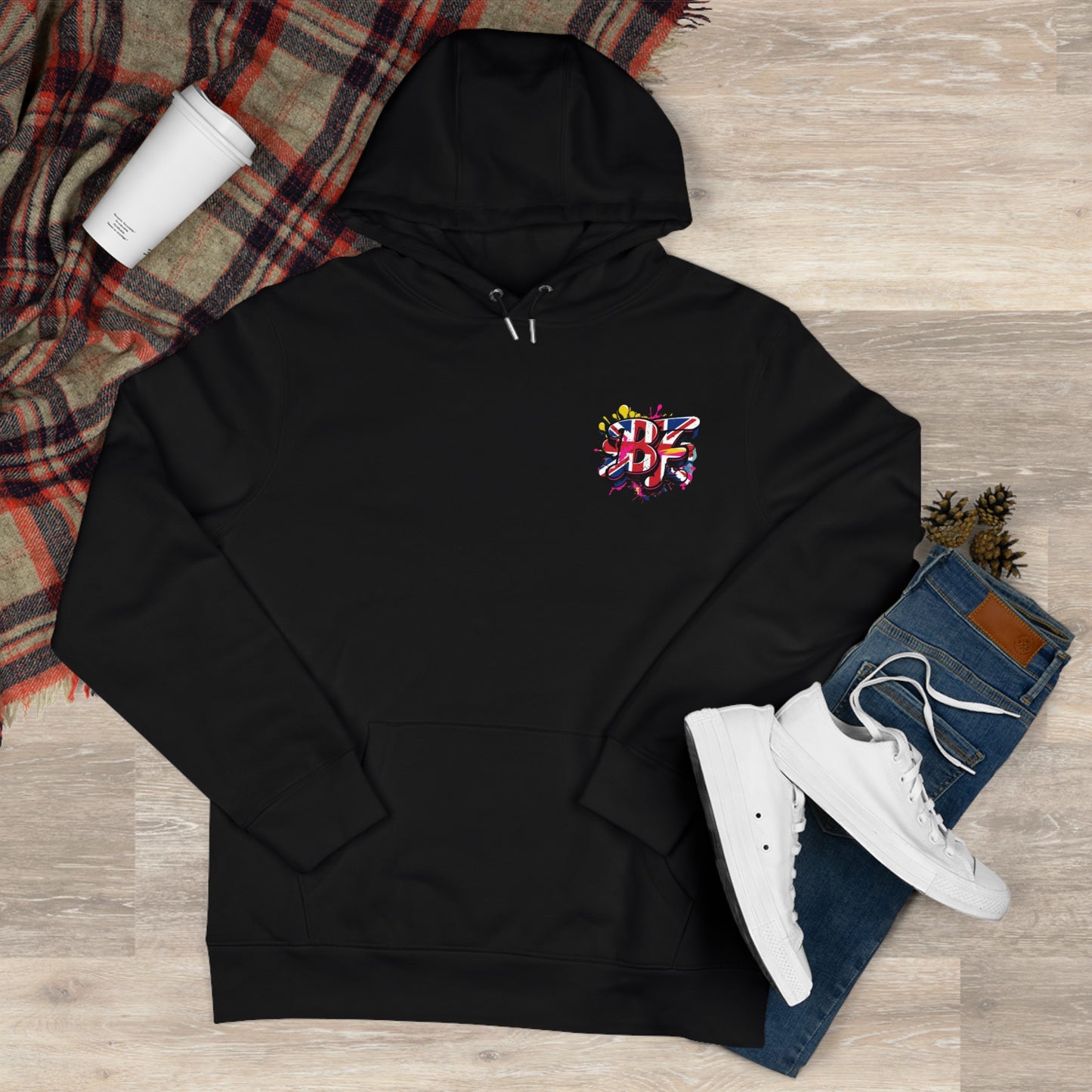 Vibrant Street Art Hooded Sweatshirt, Unisex Trendy Hoodie for Teens, Cool Graffiti Style, Stylish Casual Wear, Perfect Gift for Art Lovers