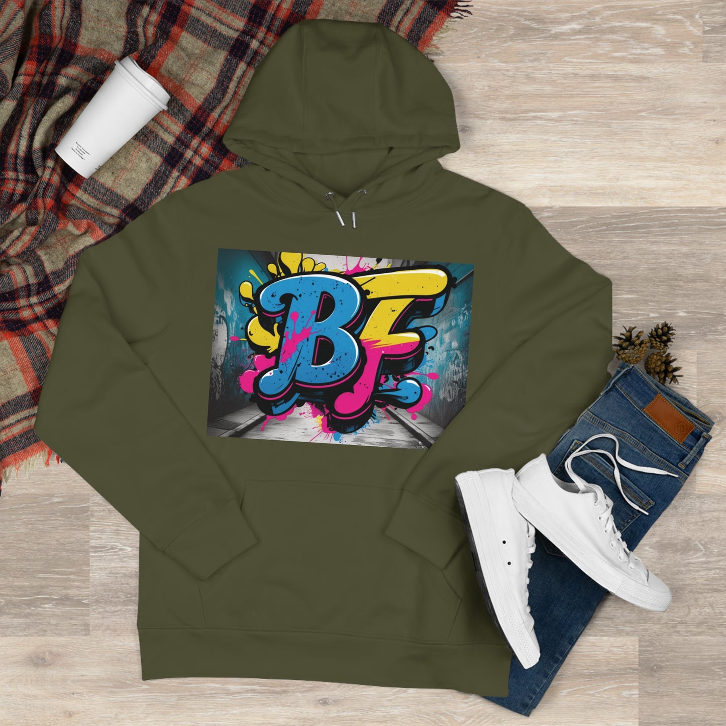 Vibrant Street Art Hooded Sweatshirt, Unisex Trendy Hoodie for Teens, Cool Graffiti Style, Stylish Casual Wear, Perfect Gift for Art Lovers